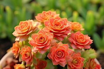 Naklejka premium Houseleek Sempervivum in flowerpot.