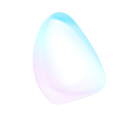 Pink And Blue Abstract Transparent Blob