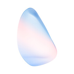 Blue Abstract Transparent Blob
