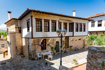 Fototapeta na wymiar Kastoria, Greece. Old mansion in traditional style