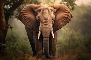 Fototapeta na wymiar Portrait of Elephant