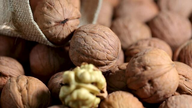 There were walnuts in abundance on the table