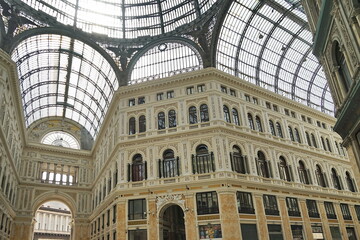 Obraz premium Umberto I Gallery in Naples, Campania, Italy