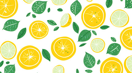 seamless pattern with lemons | generative ai