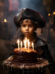 Birthday party with a kid disguised as a pirate, pirate themed birthday party for children, pirate...
