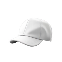 white cap isolated white background