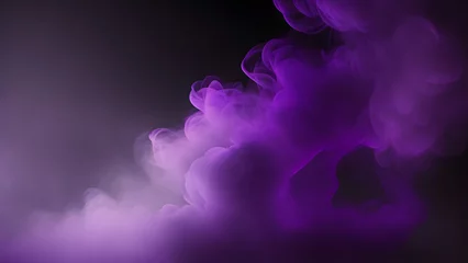 Poster purple smoke dark background mysterious magic surprise blurred magical abstract © SeanJVision