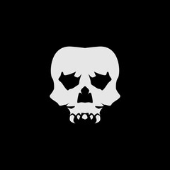 Cool skull logo. Skull vector illustration.