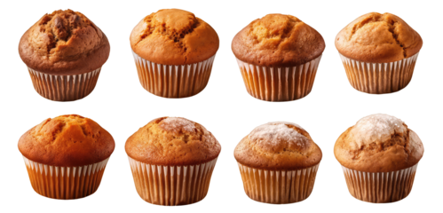 set of gingerbread muffins