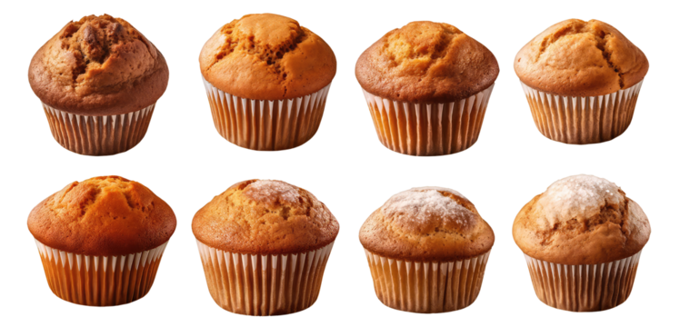set of gingerbread muffins - Powered by Adobe
