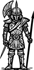 Fototapeta premium warrior cartoon
