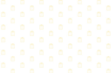 Digital png illustration of yellow tags repeated on transparent background