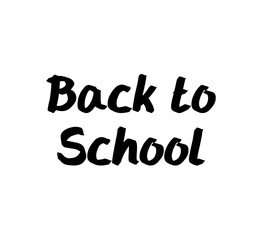 Digital png illustration of back to school text on transparent background