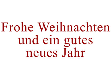 Digital png text of german christmas wishes on transparent background