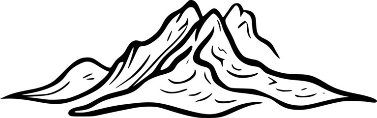 mountain cartoon