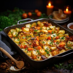 Roasted Root Vegetables with Garlic and Herbs