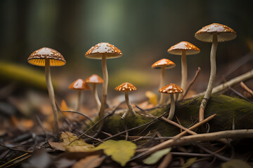 Fototapeta premium mushroom in the forest