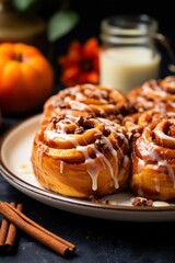 Delicious Homemade Autumn Pastry for Breakfast