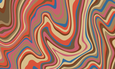 Abstract psychedelic groovy background. Vector.