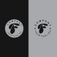Letter F logo vector design with two different style options suitable for your business identity logo