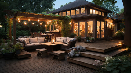 Cozy and inviting outdoor seating area