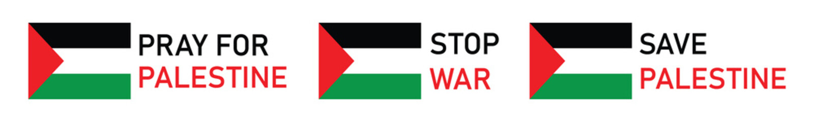 Free Palestine icon. Palestine flag icon, vector illustration - obrazy, fototapety, plakaty