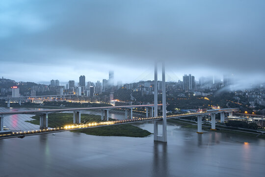 Chongqing Urban Architecture - The Main City in the Rain
