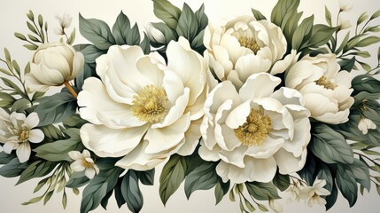 close up of white roses background and tumbler wrap