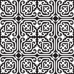 Kazakh ornaments. Seamless traditional carpet patterns of Kazakhs. Background, texture, design life of nomads. Ancient Turkic ornaments. Customs and traditions of Kazakhstan. Decorative art of nomads