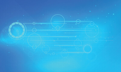 Obraz premium Blue color Abstract background. neon light and abstract line background. Technology and Line Background