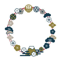 Obraz premium 和柄 縁起物のリース