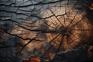 cross section of tree trunk