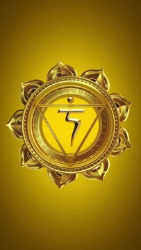 3d muladhara root chakra rotating, support, red esoteric looped background, spiritual symbol, spinning buddhist mandala, seamless vertical video, magical ornament loop