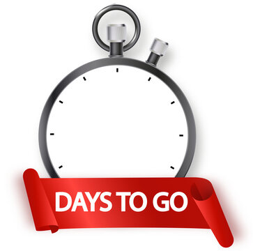 0 days to go. Countdown of days remaining. Offer timer sticker limited to a few days.