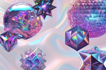 holographic element in the shape of a figure background. holo geometry shape