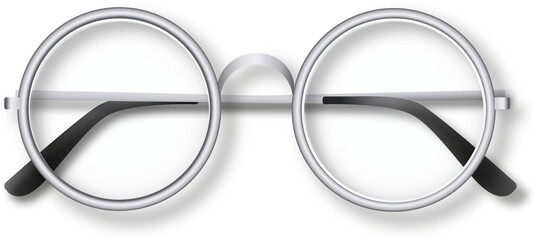 Silver frame glasses 