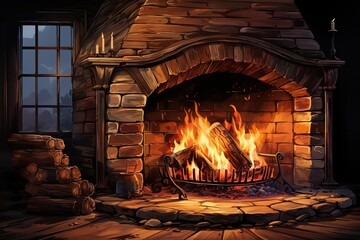 wood burning stove