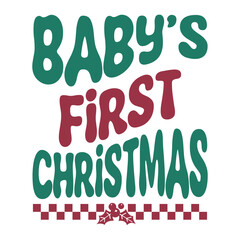 Baby's First Christmas Svg