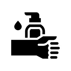 body lotion glyph icon illustration vector graphic. Simple element illustration vector graphic, suitable for app, websites, and presentations isolated on white background