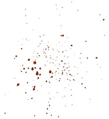 Splashes of watercolor orange paints with spots