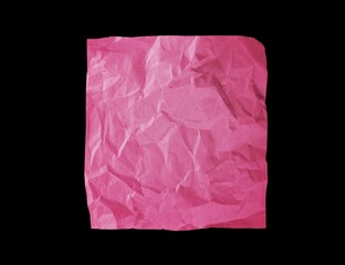 Crumpled torn soft pink paper