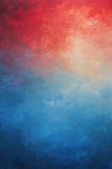 Obraz premium red and blue abstract palette knife painting vertical portrait background - traditional art textured backdrop - painting design element for art schools and art therapy - generative ai