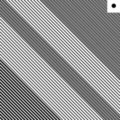 Texture with diagonal lines and a large dot in the upper corner