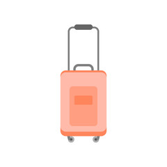 luggage for travel suitcase for vacation and journey vector illustration on white background