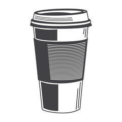 Retro Coffee Cup  Vector Stock Illustration Vintage Coffee Cup