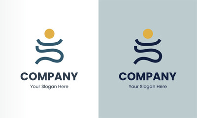 Meditation, Relax, yoga and spiritual logo