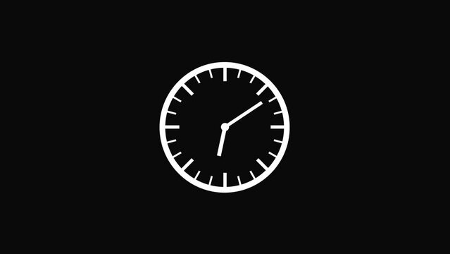 abstract analog clock animation background 4k 