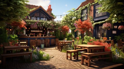 Home Made Pub Bar Garden