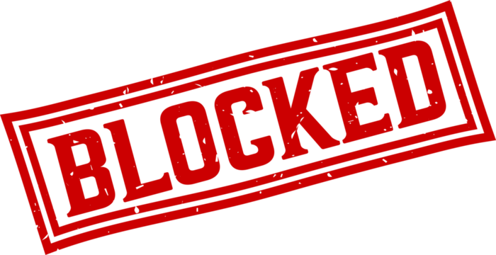 Blocked square grunge rubber stamp