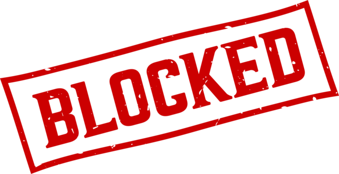 Blocked square grunge rubber stamp